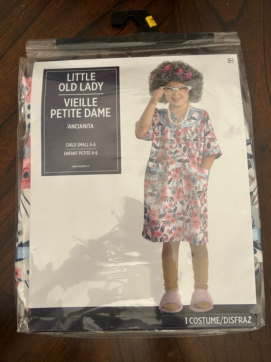 Other - Little Old Lady Floral Kids Costume - Pink & Blue